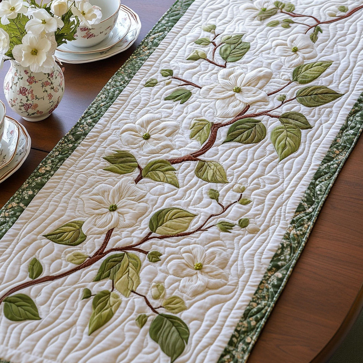Dogwood Glow Table Runner