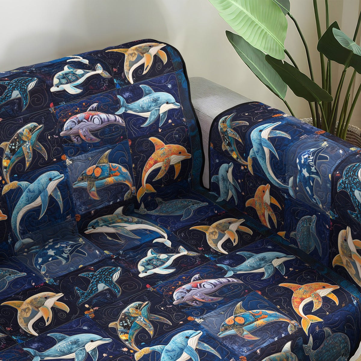 Dolphin Dreams Sofa Cover