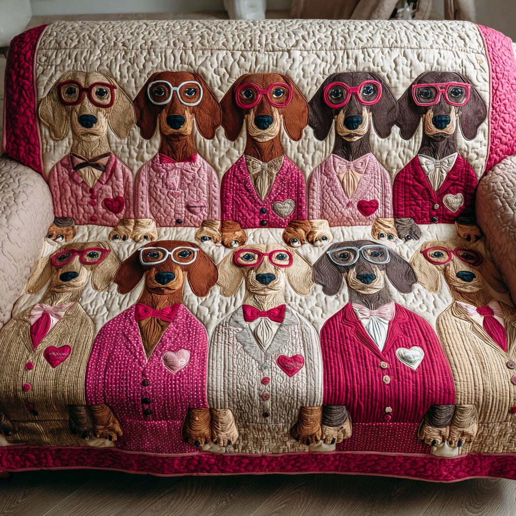 Doxie Romance Sofa Cover