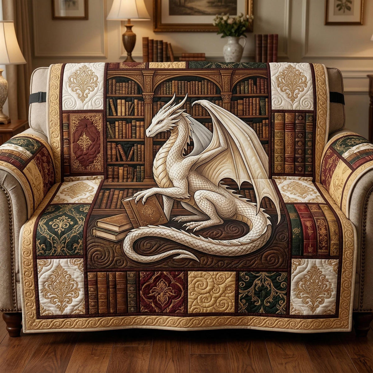 Dragon Archivist Sofa Cover