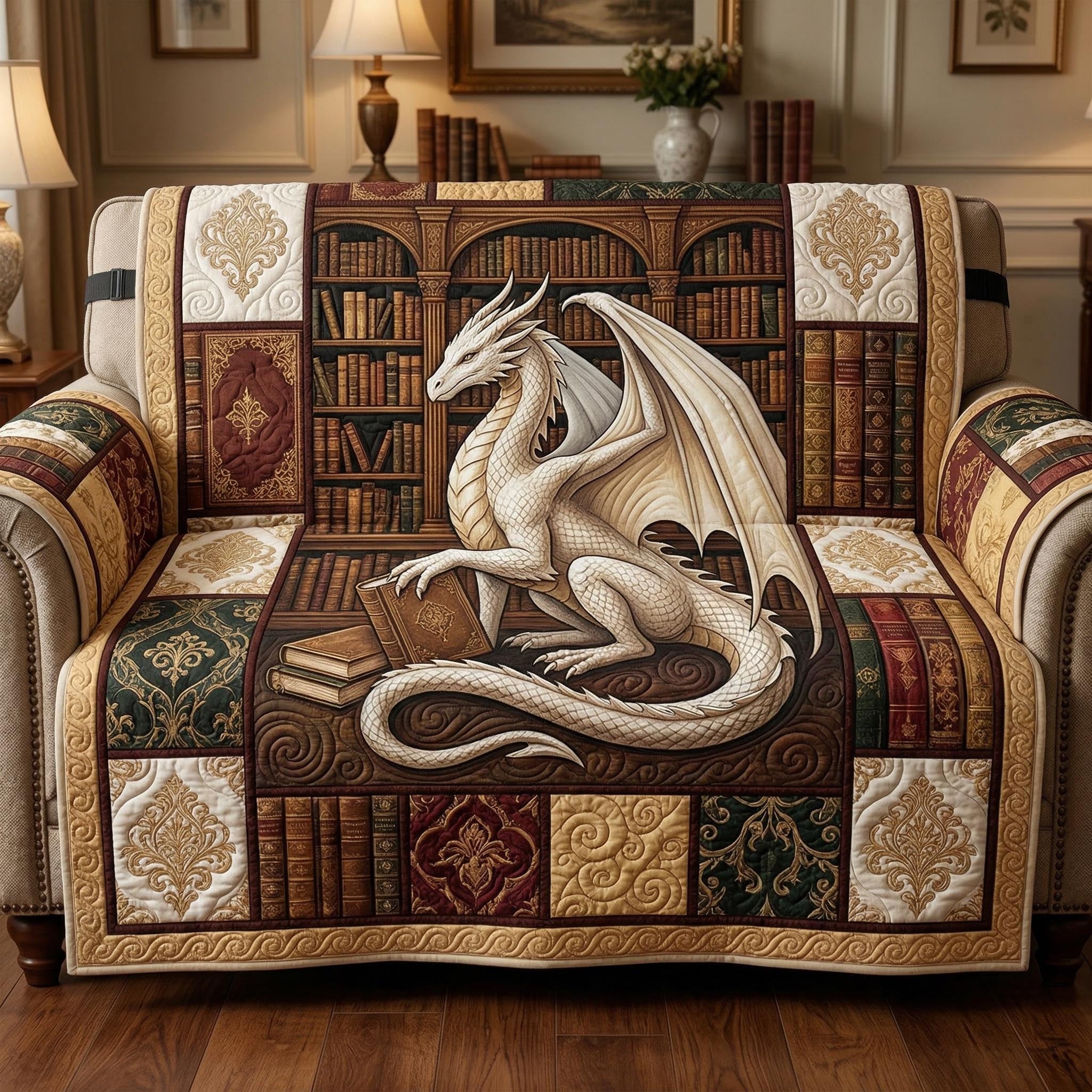 Dragon Archivist Sofa Cover