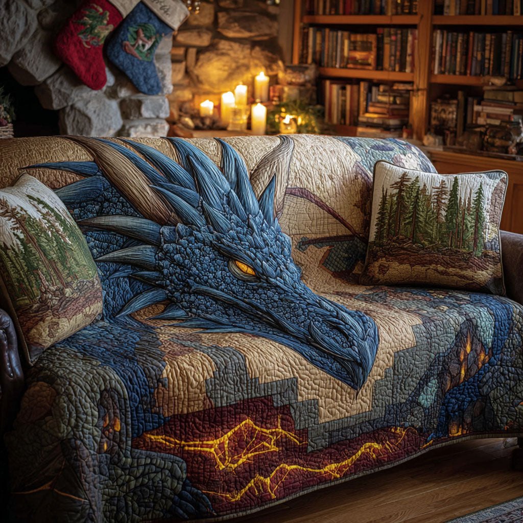 Dragon Crest Sofa Cover