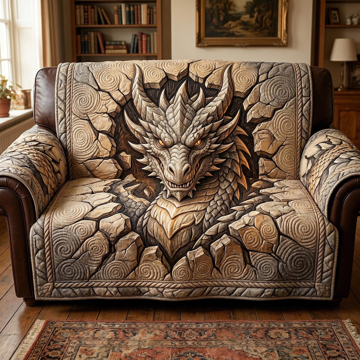 Dragon Guardian Sofa Cover