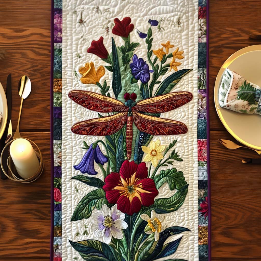 Dragonfly Charm Table Runner