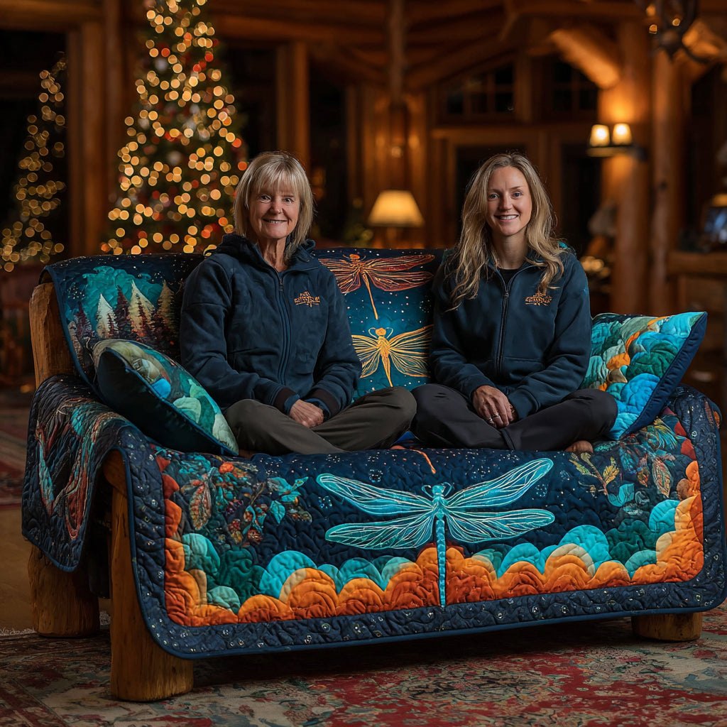 Dragonfly Glow Sofa Cover