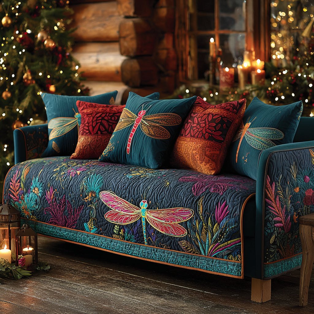 Dragonfly Haven Sofa Cover
