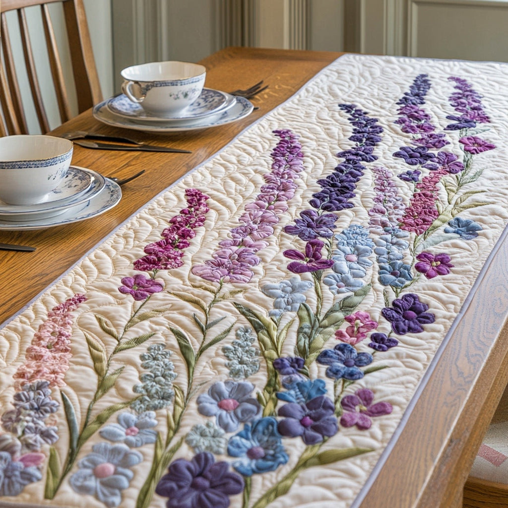 Dreamy Delphinium Table Runner
