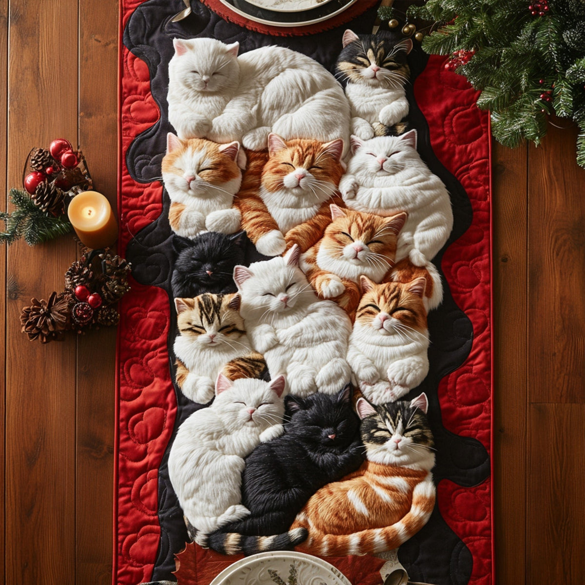 Dreamy Feline Rest Table Runner
