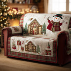 Dreamy Snow Garden Sofa Cover