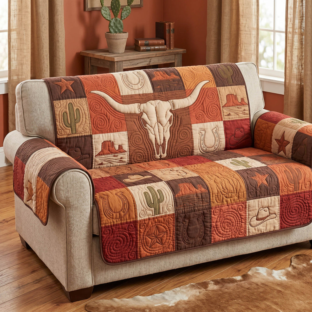Dustveil Horn Sofa Cover