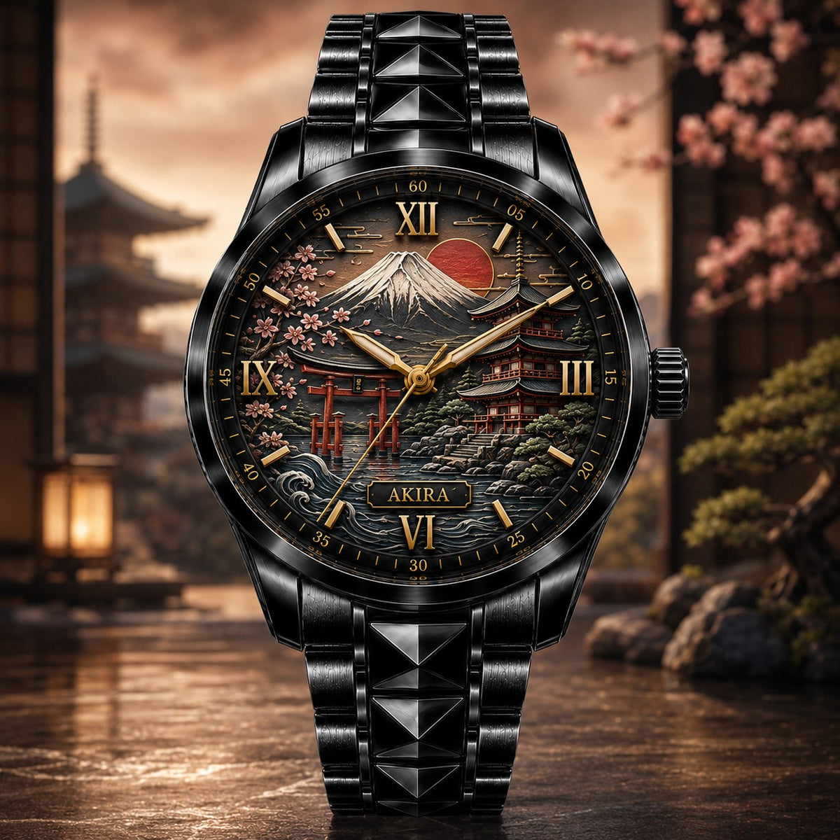 Custom Japanese Heritage Watch — personalized with a custom name