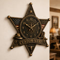 Interiors Custom Name Wall Clock — personalized with a custom name