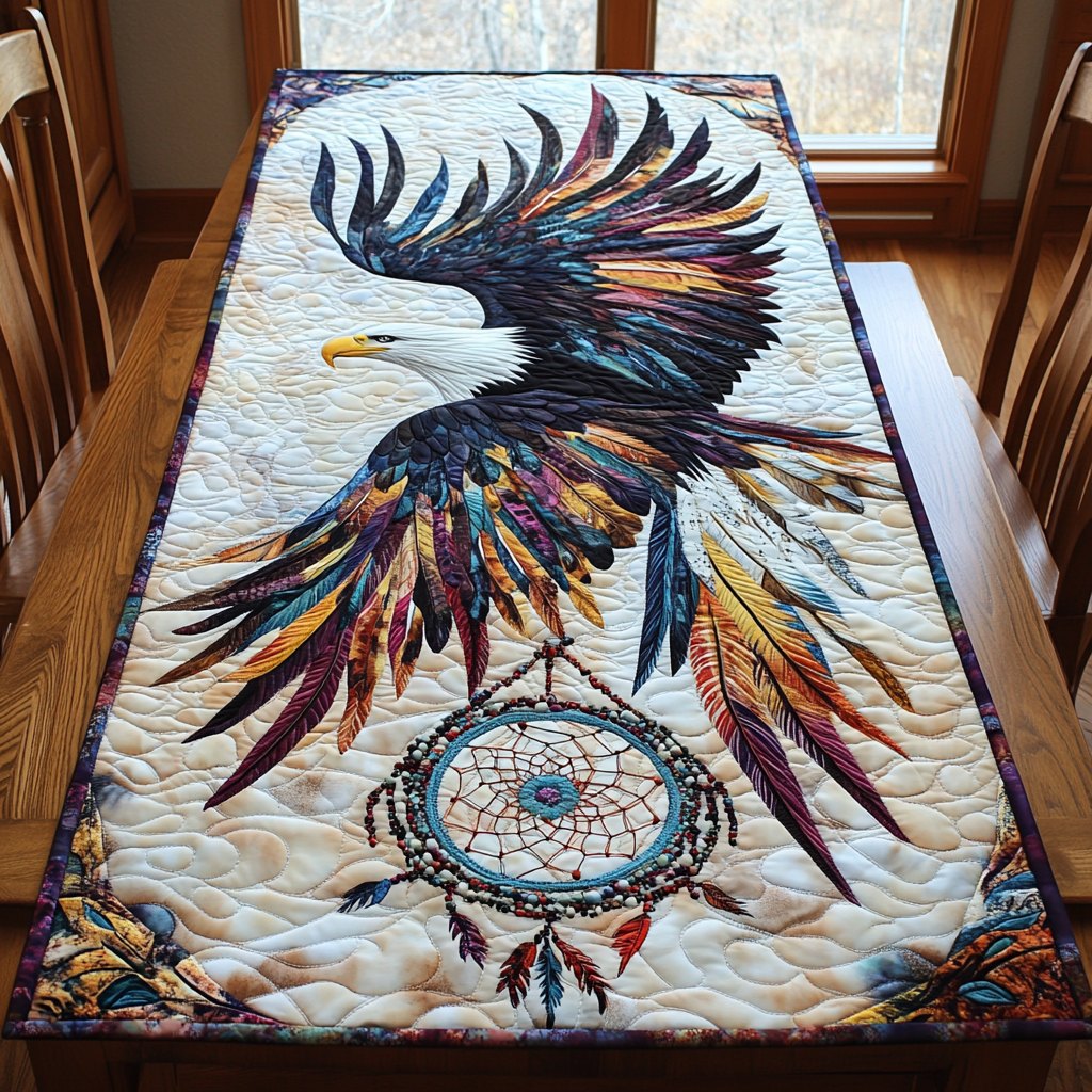 Eagle Above a Dreamcatcher Table Runner