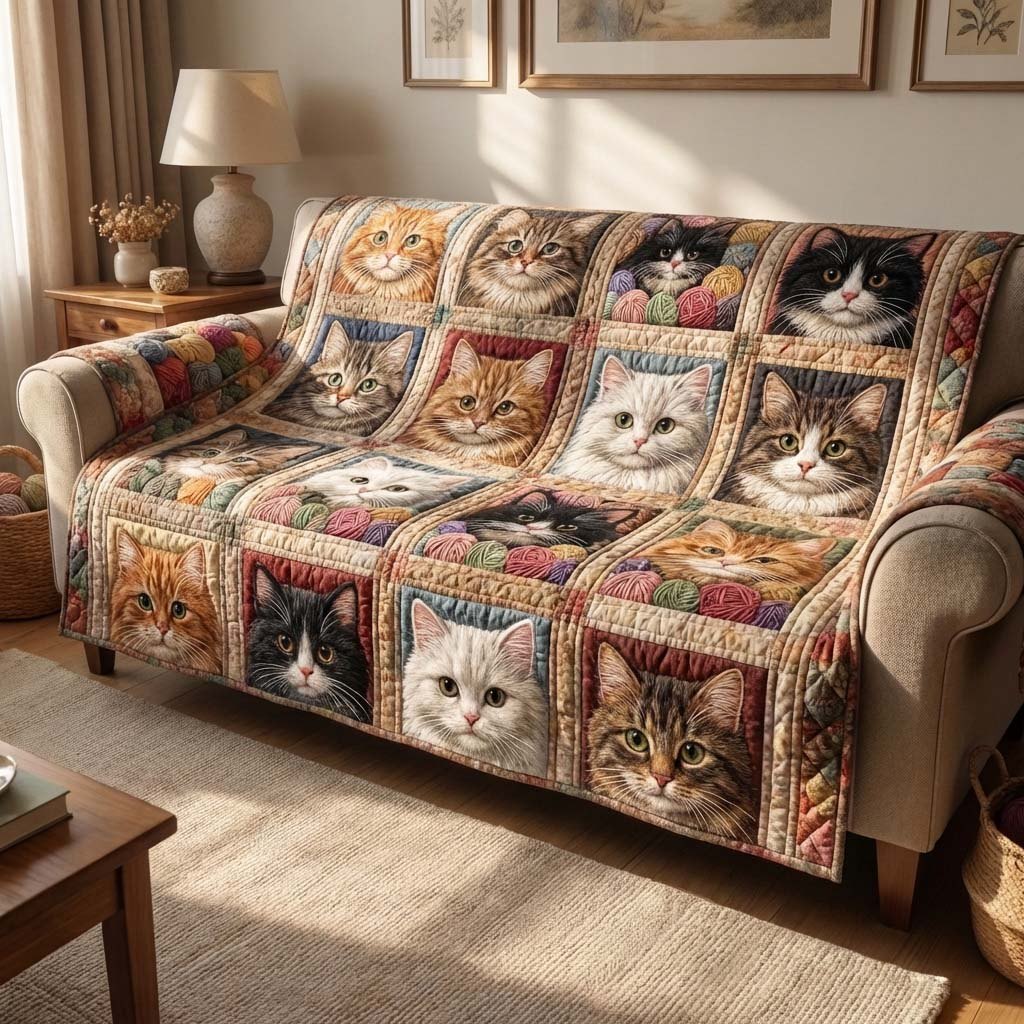 Earth Cat Gallery Sofa Cover