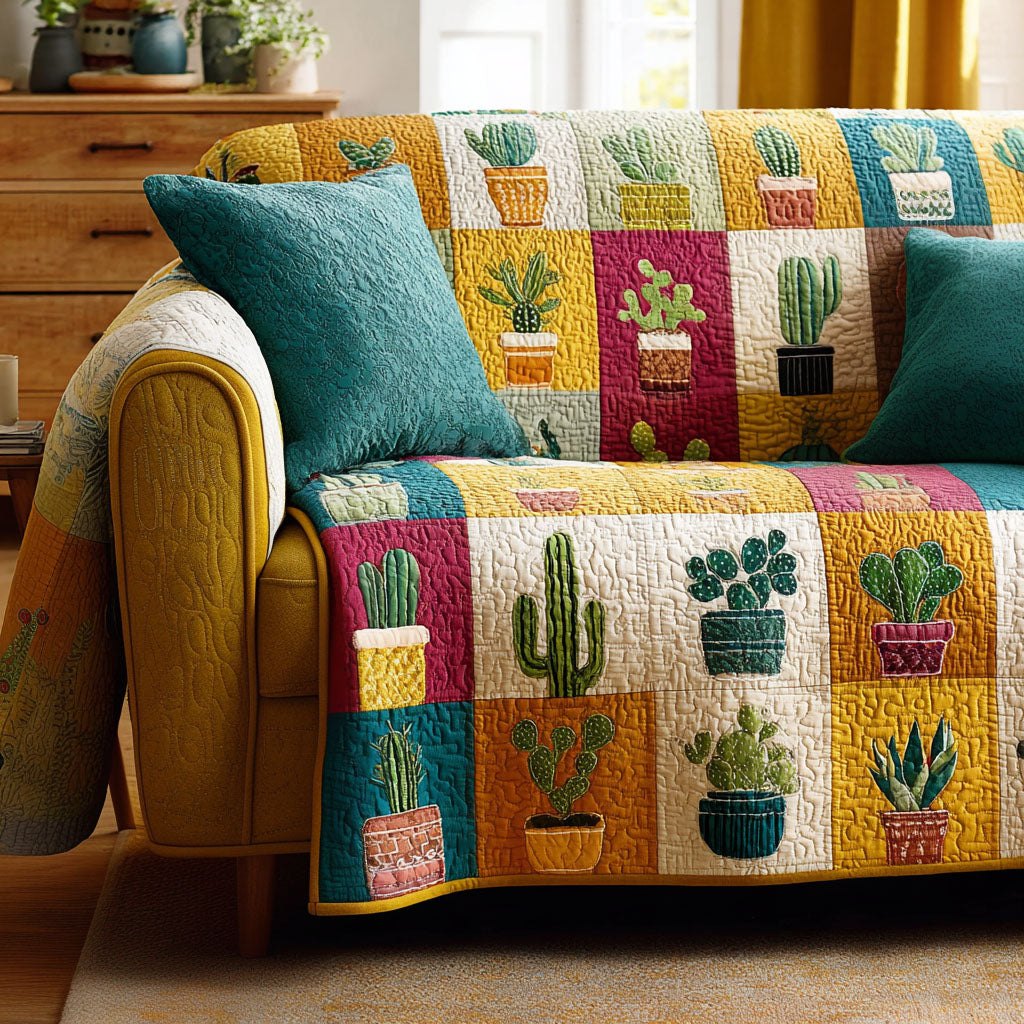 Earthy Botanica Sofa Cover