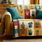 Earthy Botanica Sofa Cover
