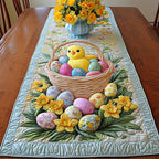 Easter Basket Chick Table Runner