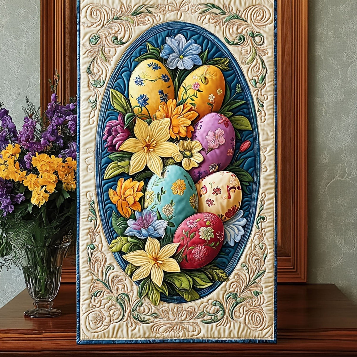 Easter Egg Meadow Table Runner