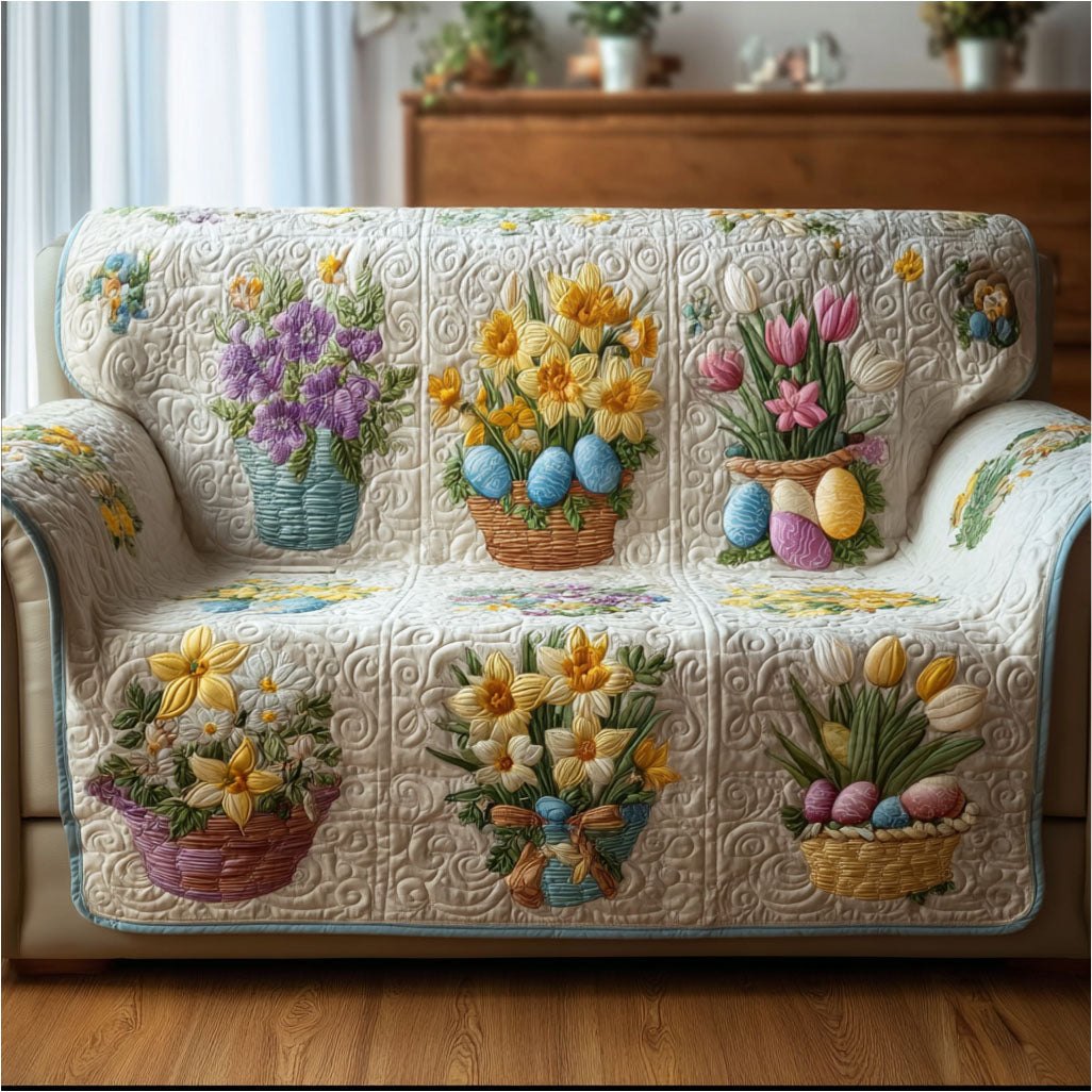 Easter Egg Medley Sofa Cover