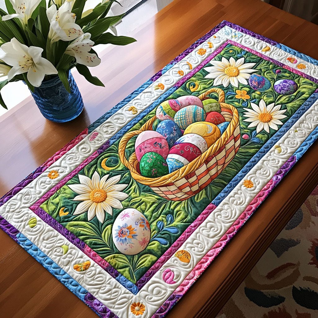 Easter Garden Delight Table Runner