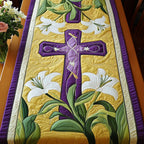 Easter Lily Cross Table Runner