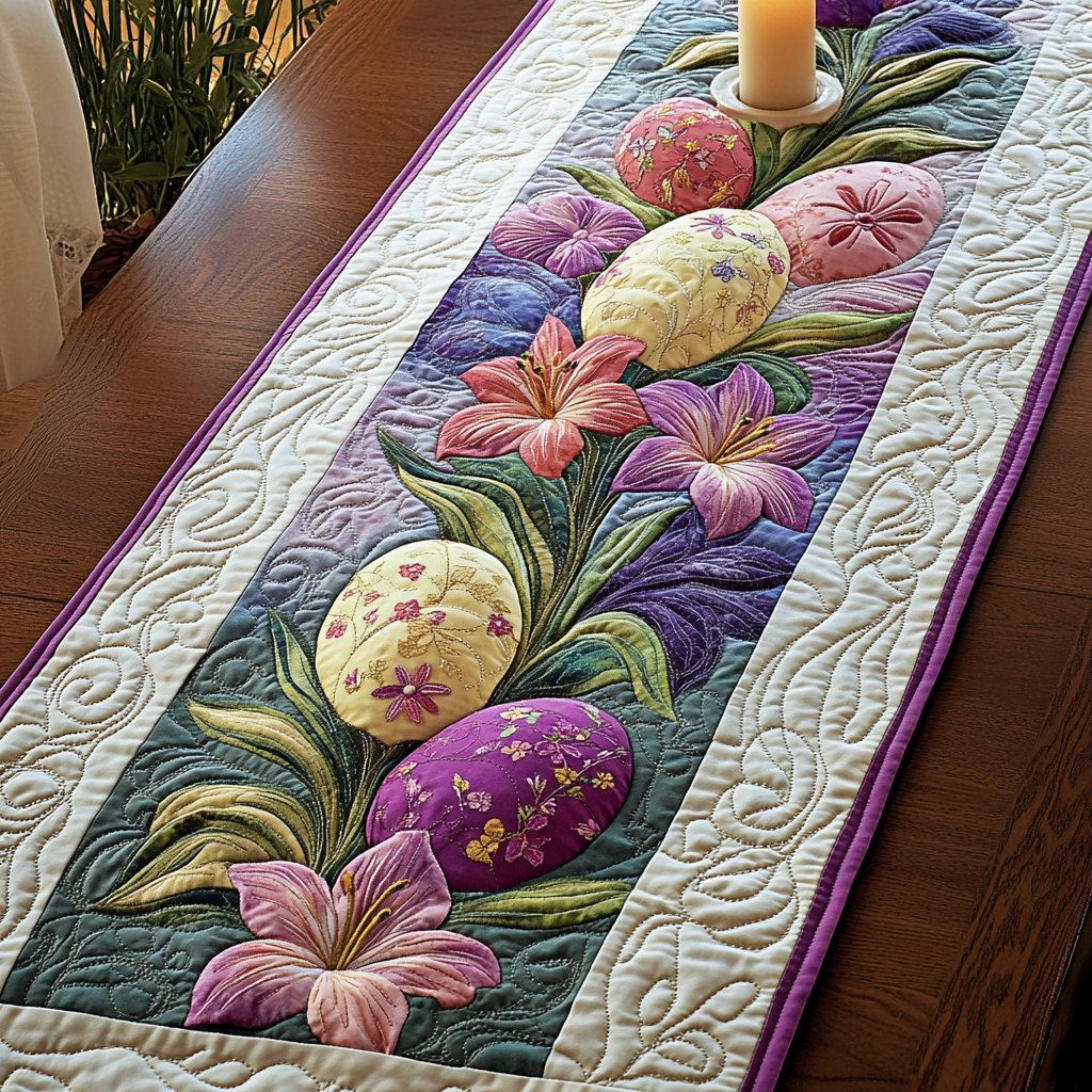 Egg Bloom Table Runner