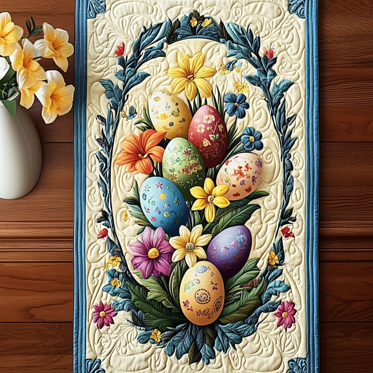 Egg Hunt Treasures Table Runner