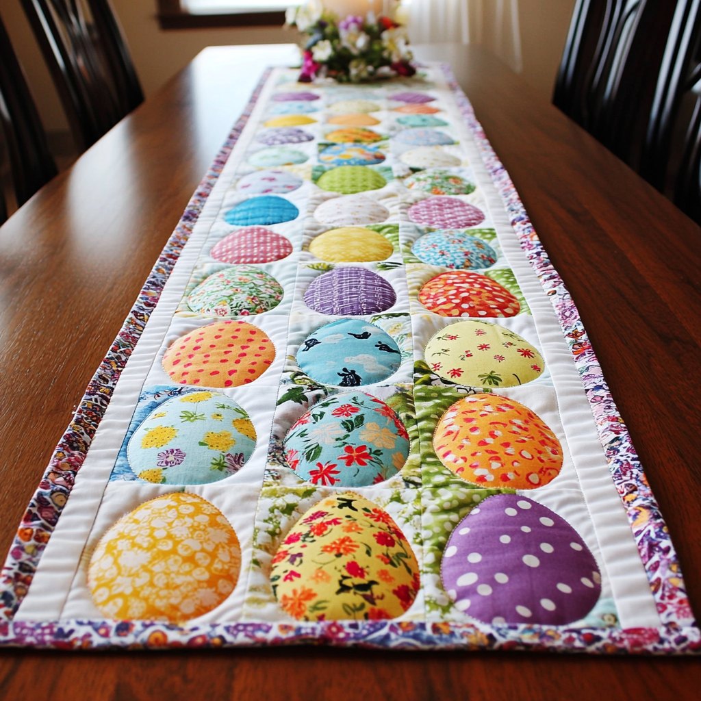 Egg Tapestry Table Runner