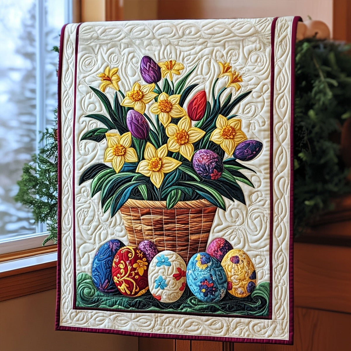 Eggstra Special Easter Table Runner