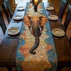 Elegant Elephant Table Runner