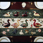Elegant Duck Table Runner