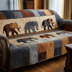 Elephant Family Sofa Cover
