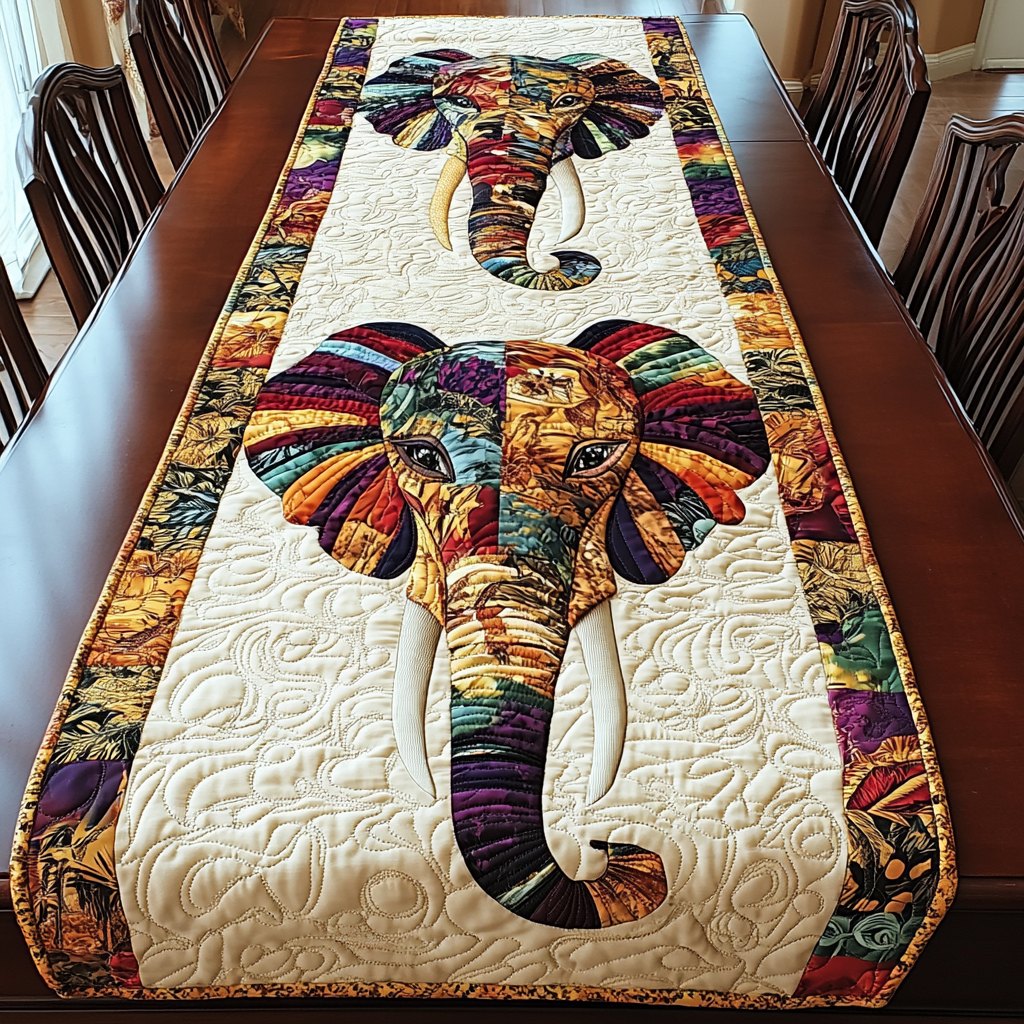 Elephant Grace Table Runner