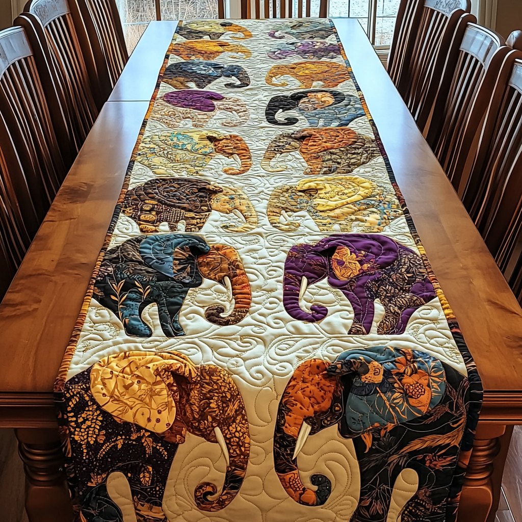 Elephant Horizon Table Runner