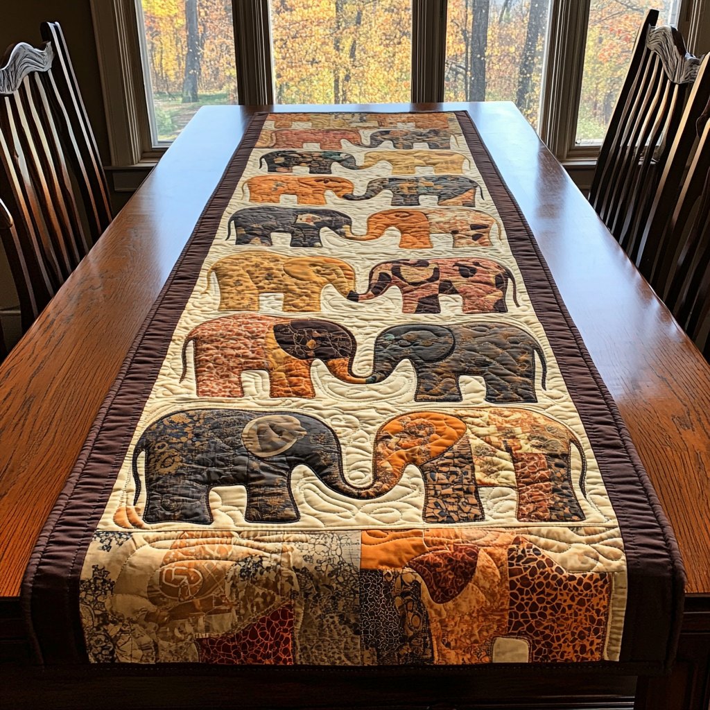 Elephant Trail Table Runner