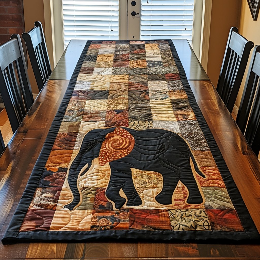 Elephant Grandeur Table Runner