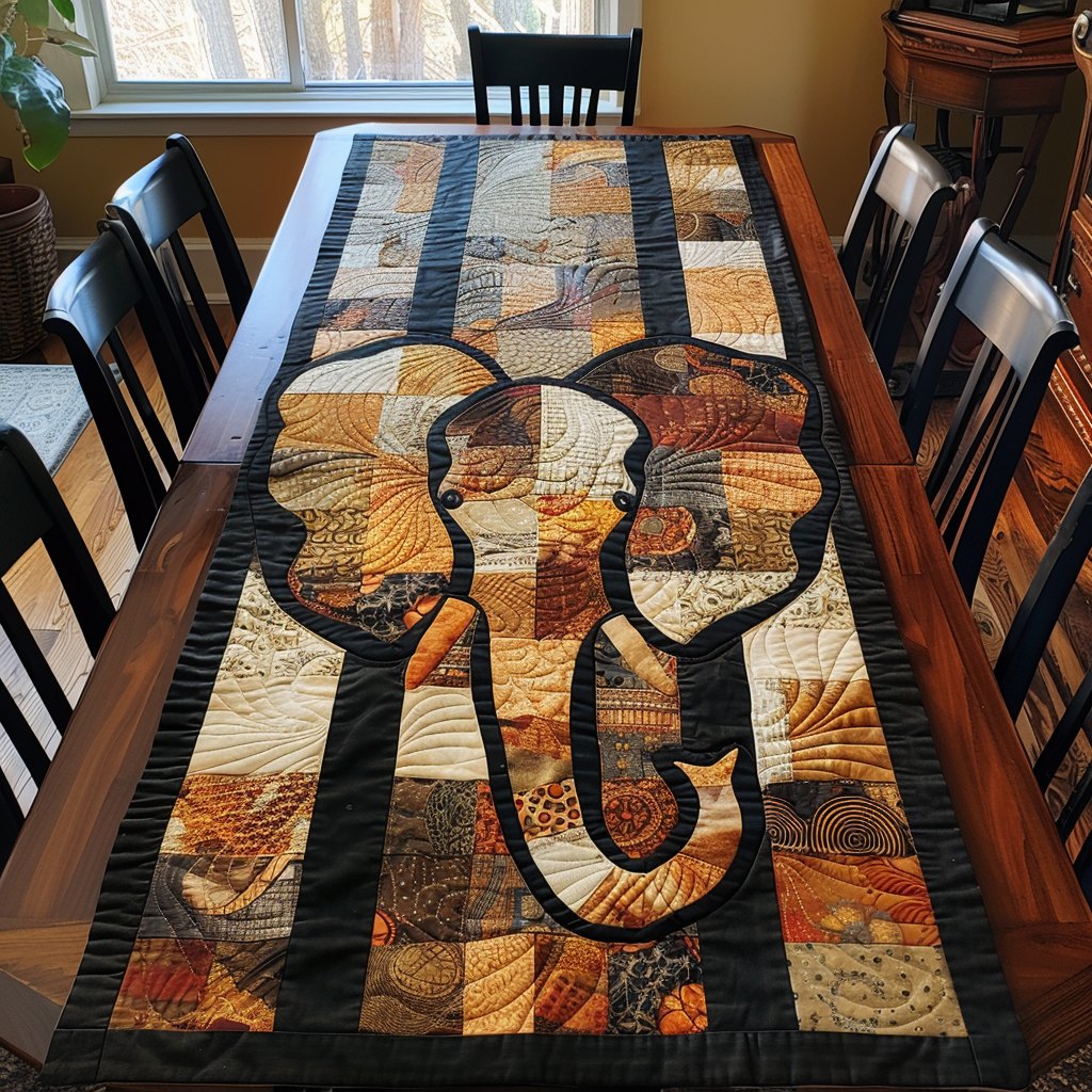 Elephant Odyssey Table Runner