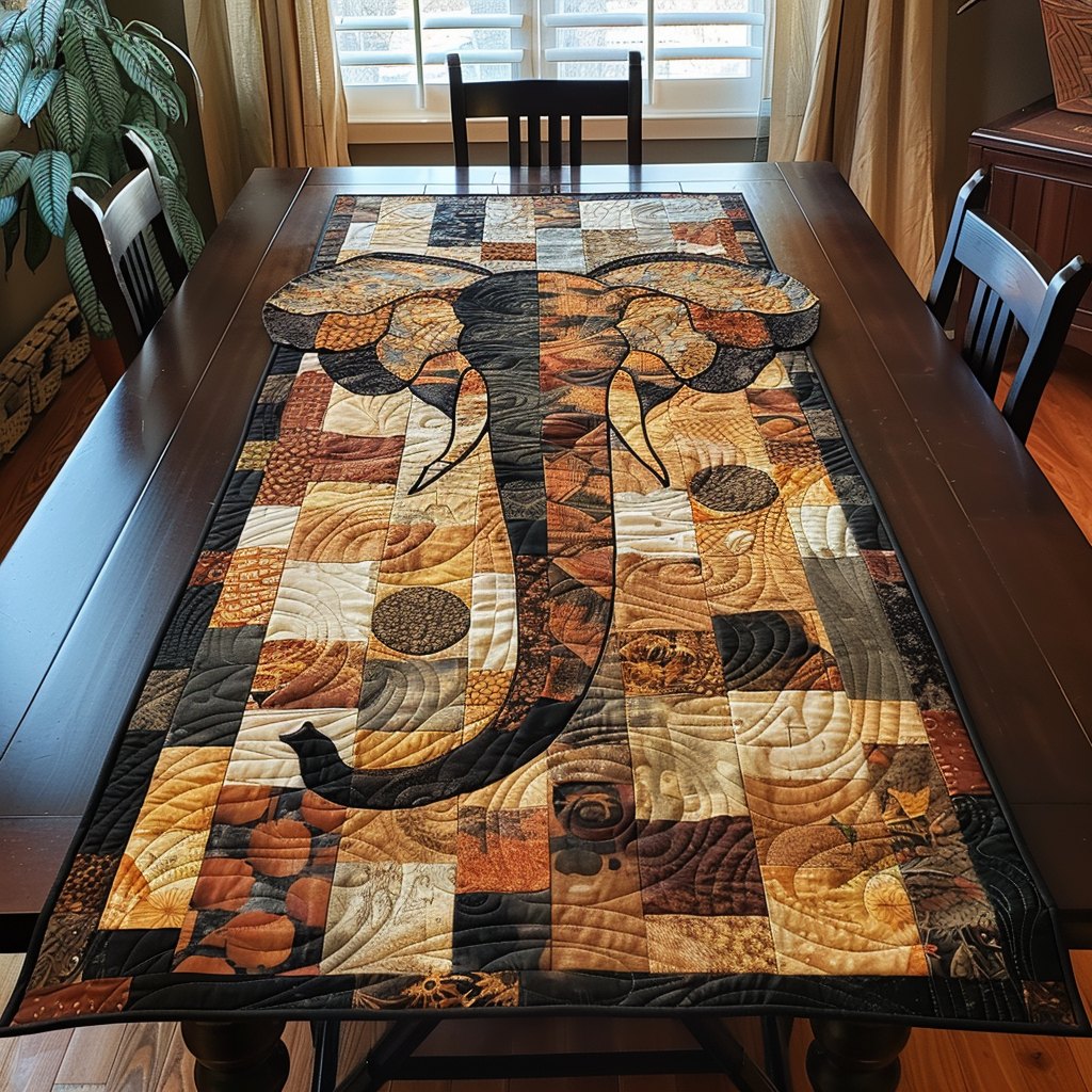 Elephant Safari Table Runner