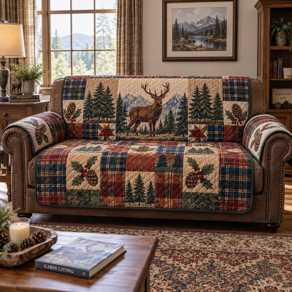 Elk Pine Retreat Sofa Cover