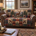 Elk Pine Retreat Sofa Cover