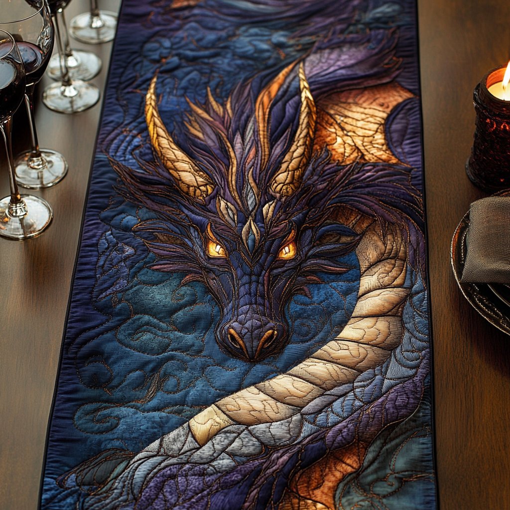 Ember Veil Table Runner