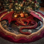 Emberkeep Dragon Christmas Tree Skirt