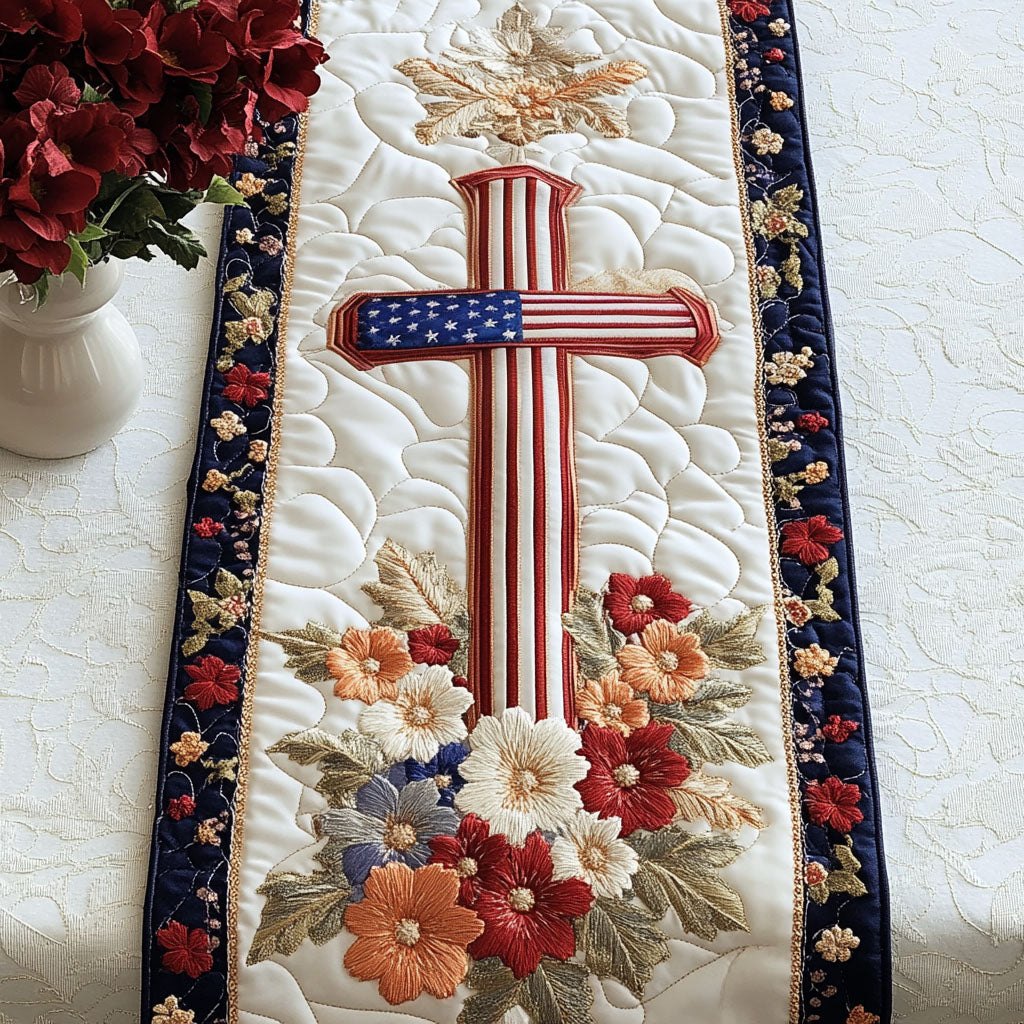 Embroidered Blessing Table Runner