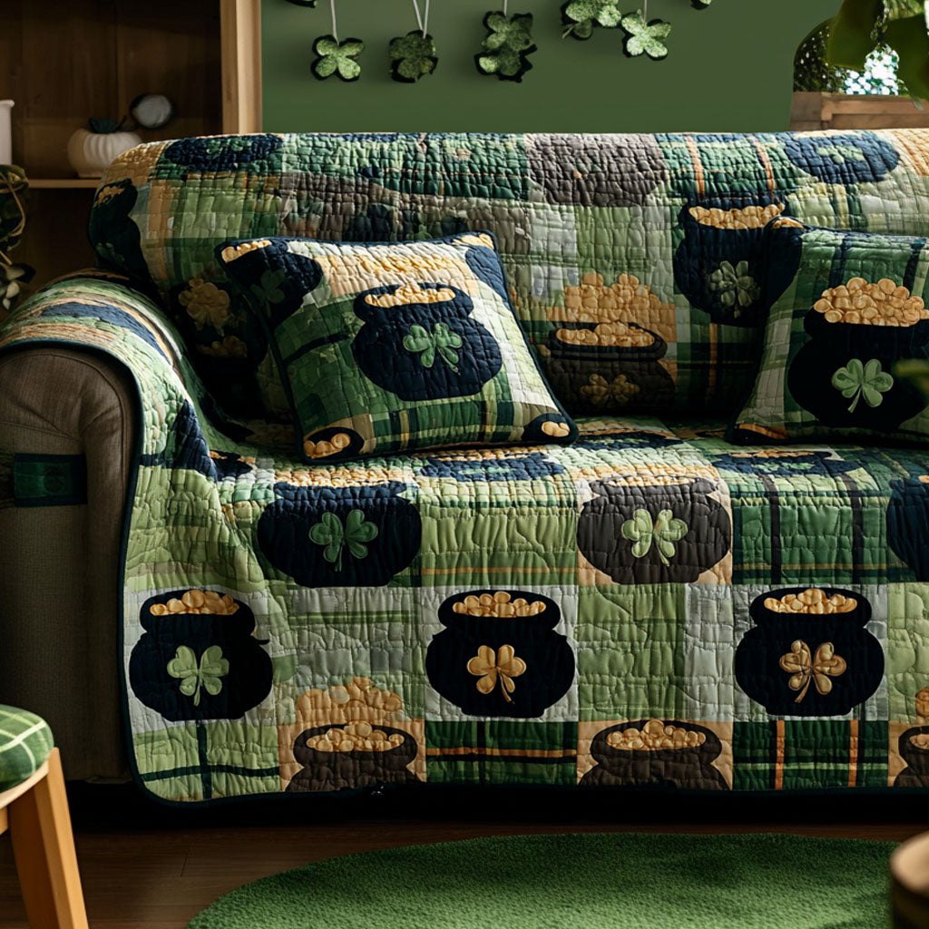 Emerald Bliss Sofa Cover