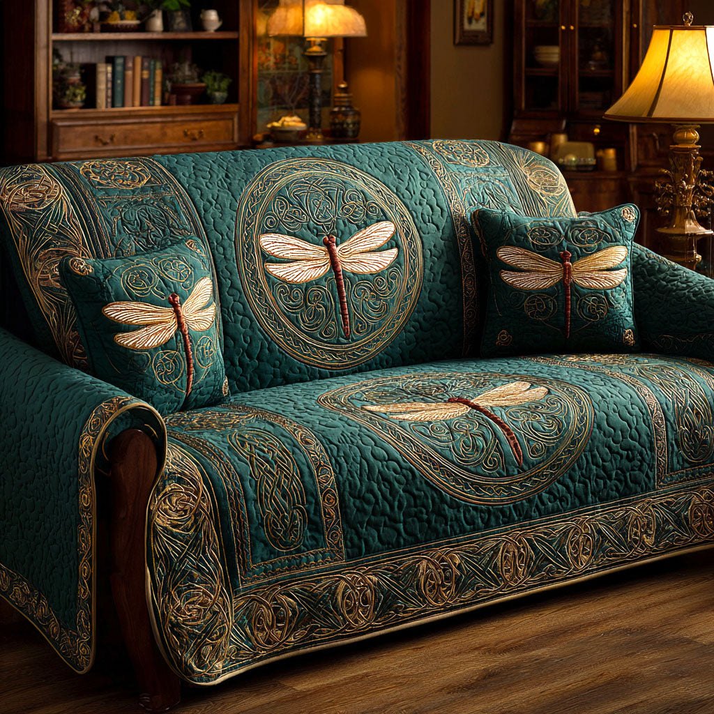 Emerald Flight Sofa Cover