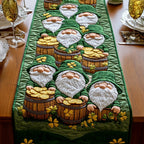 Gnomes with Barrels of Gold Table Runner