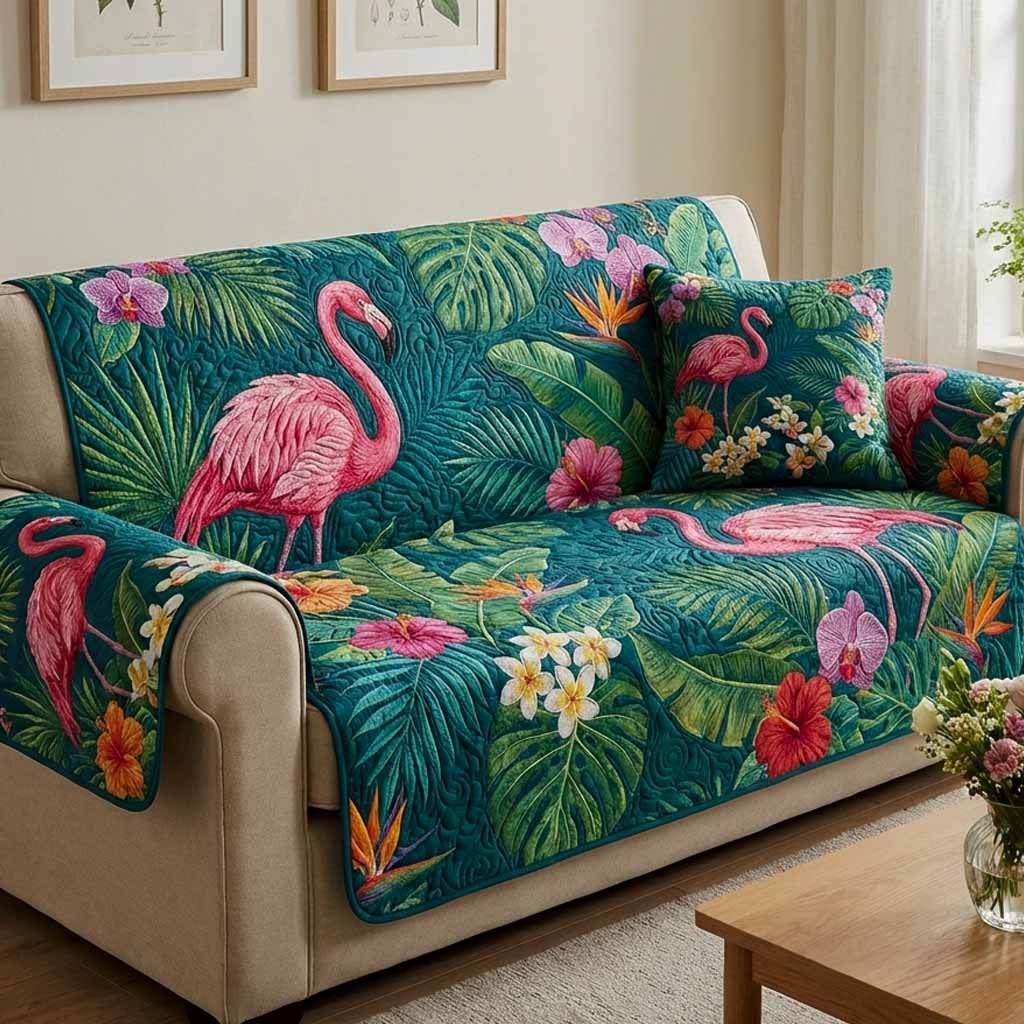 Emerald Lagoon Sofa Cover