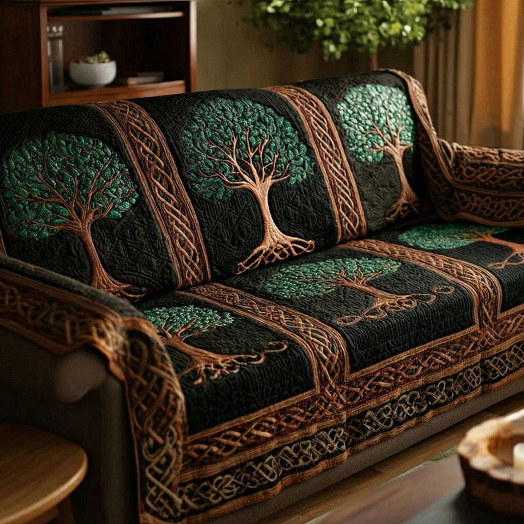 Emerald Nature Roots Sofa Cover