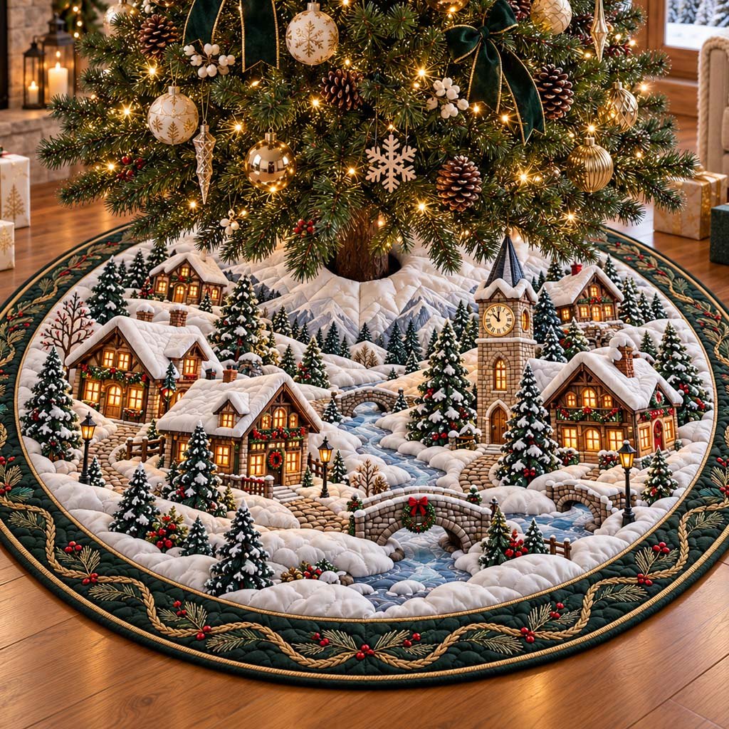 Emerald Village Christmas Tree Skirt