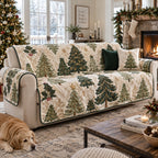 Emerald Yule Pines Sofa Cover